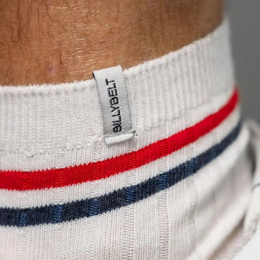 CHAUSSETTES RETRO MI-HAUTES - BLANC BILLYBELT -  Klubb