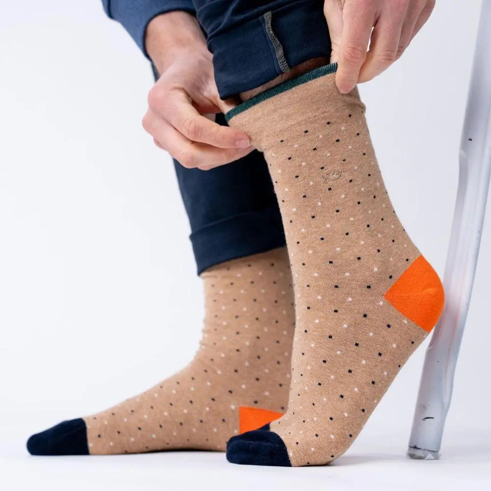 CHAUSSETTES SQUARE - BEIGE BILLYBELT -  Klubb