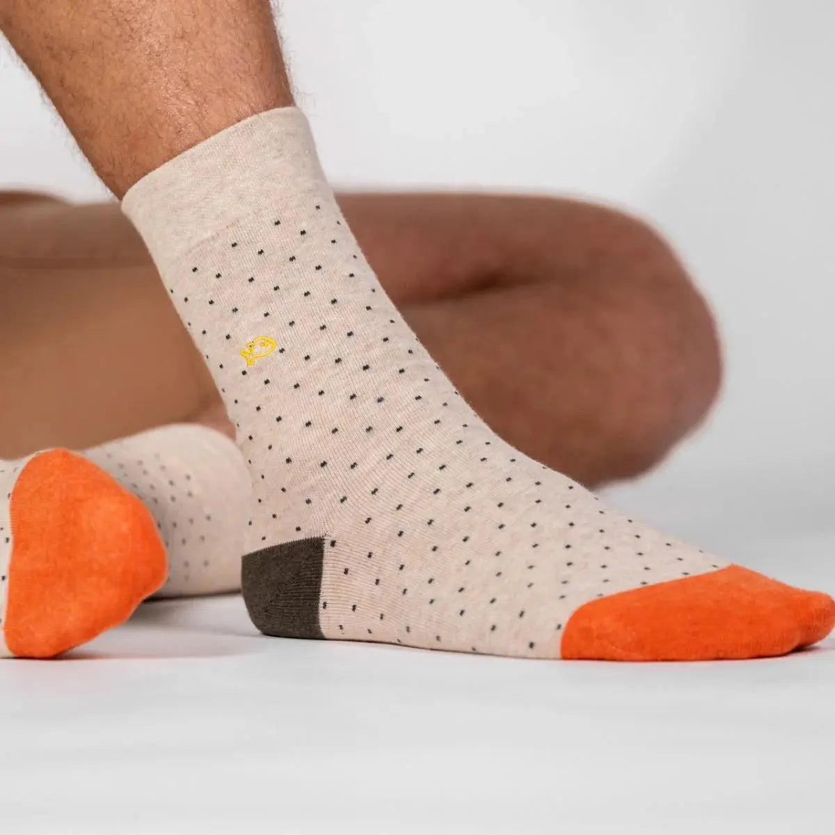 BILLYBELT -  CHAUSSETTES SQUARE - BEIGE -  Klubb