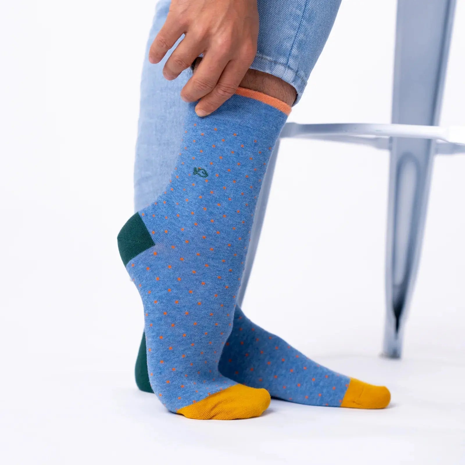 Chaussettes Square - Bleu