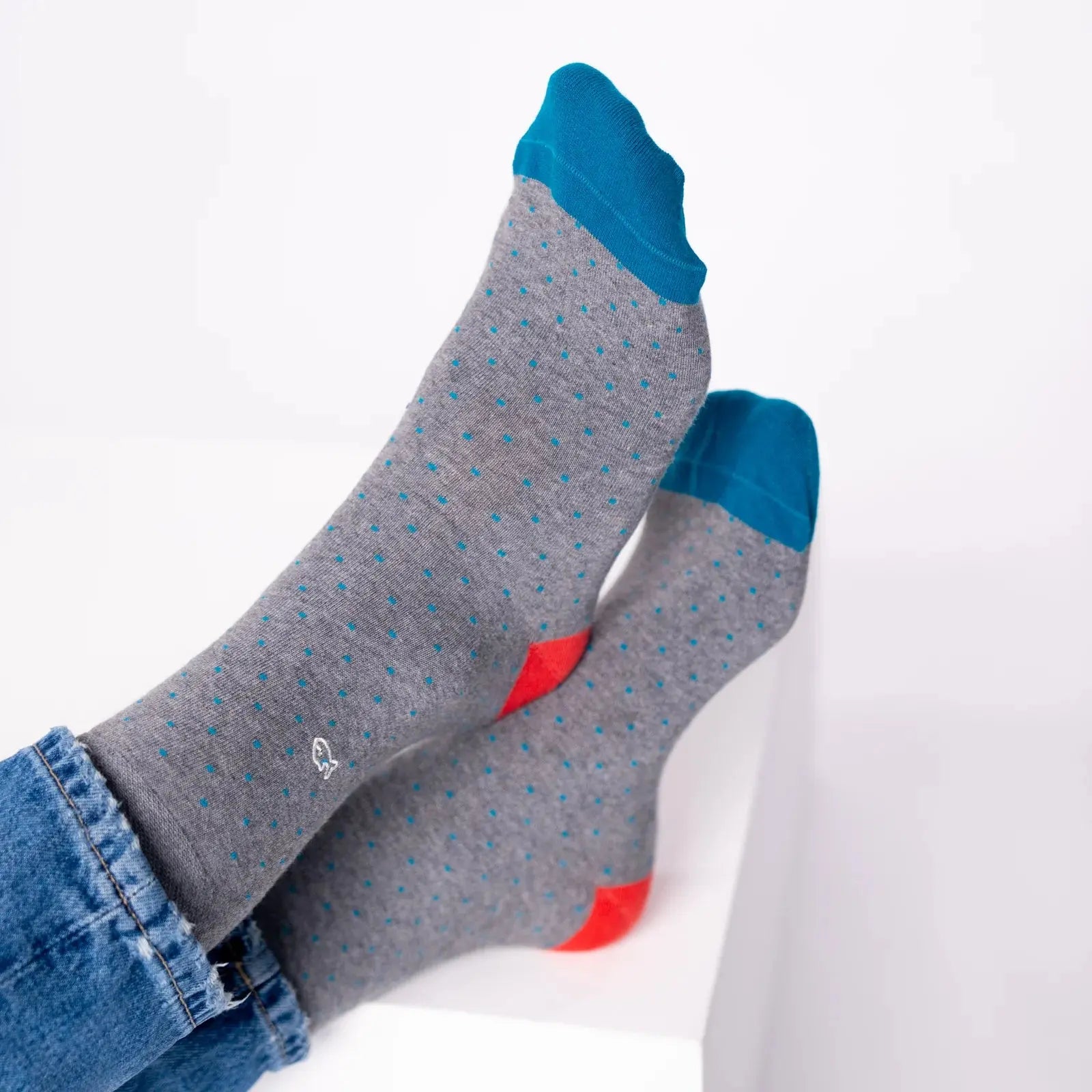 BILLYBELT -  CHAUSSETTES SQUARE - GRIS -  Klubb