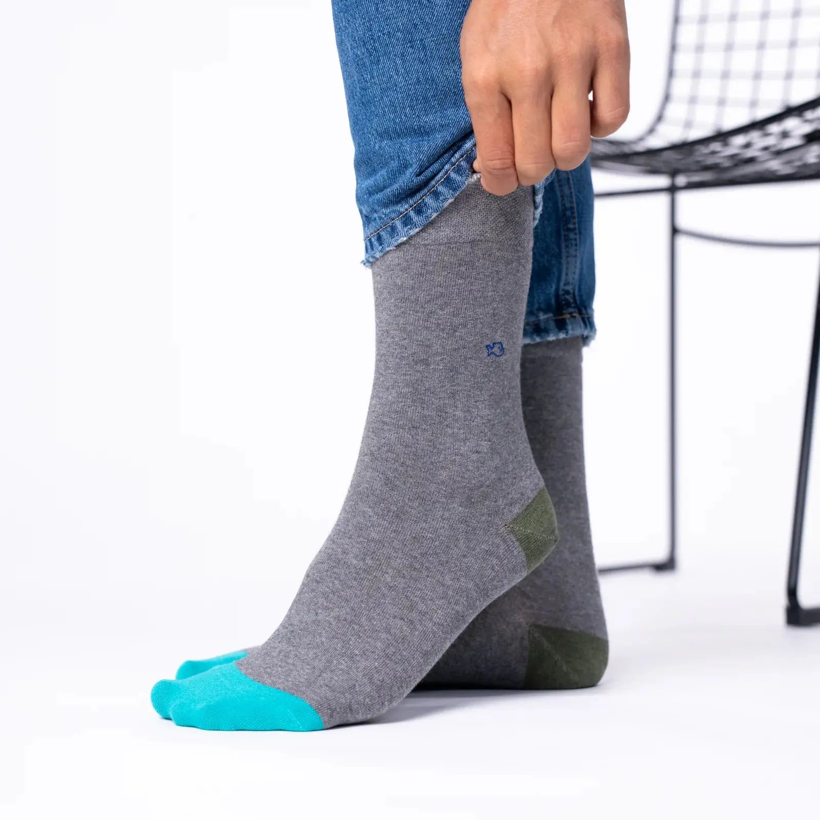 BILLYBELT -  CHAUSSETTES UNIES - GRIS -  Klubb