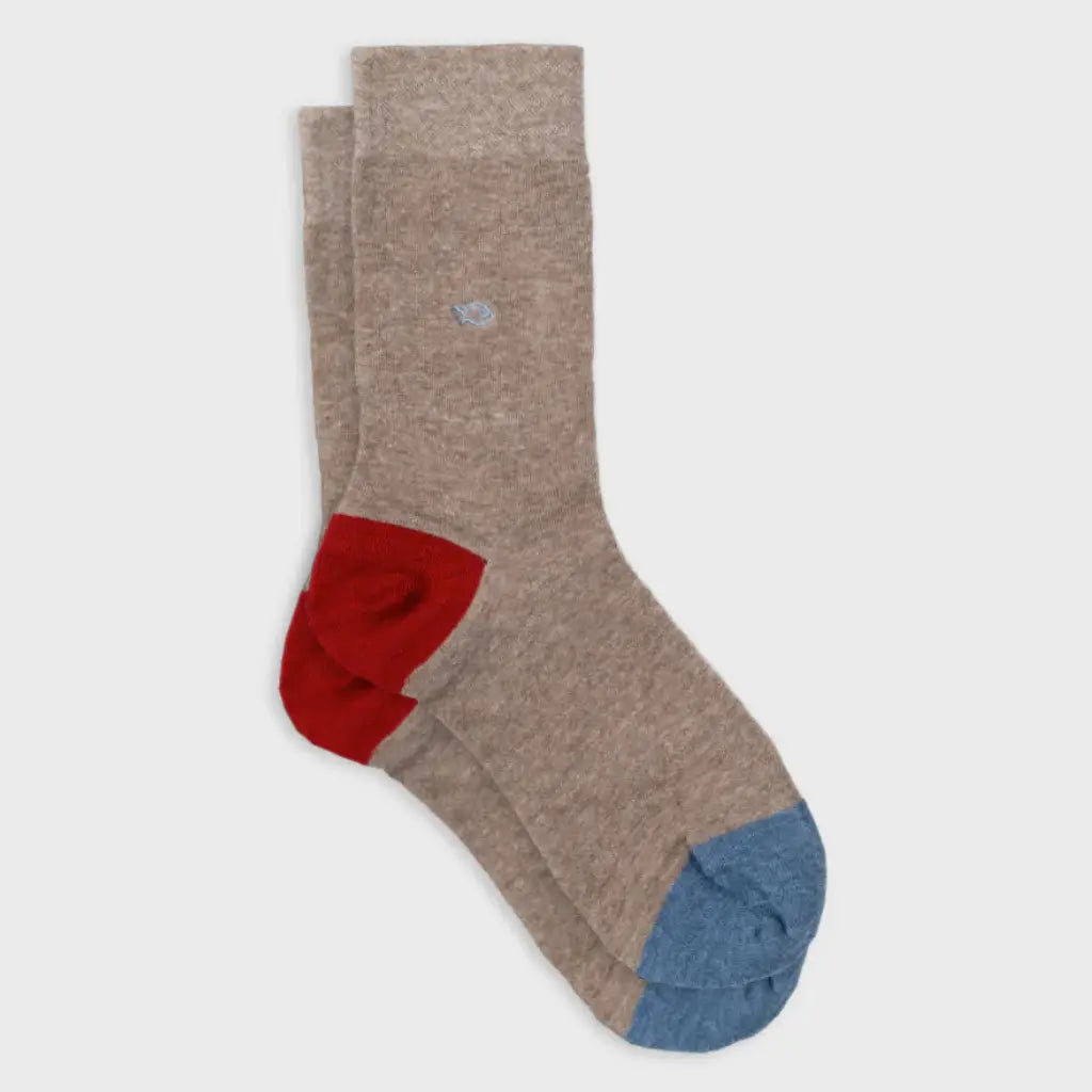 BILLYBELT -  CHAUSSETTES UNIES - MARRON CHINÉ -  Klubb