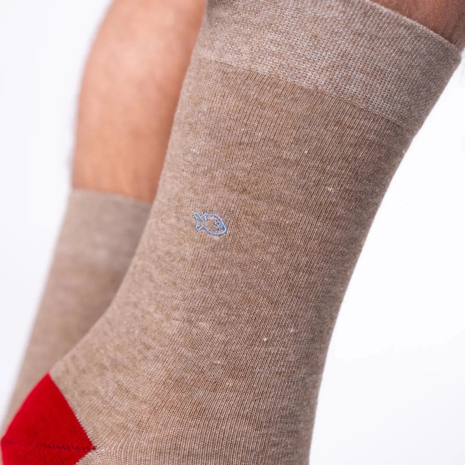BILLYBELT -  CHAUSSETTES UNIES - MARRON CHINÉ -  Klubb