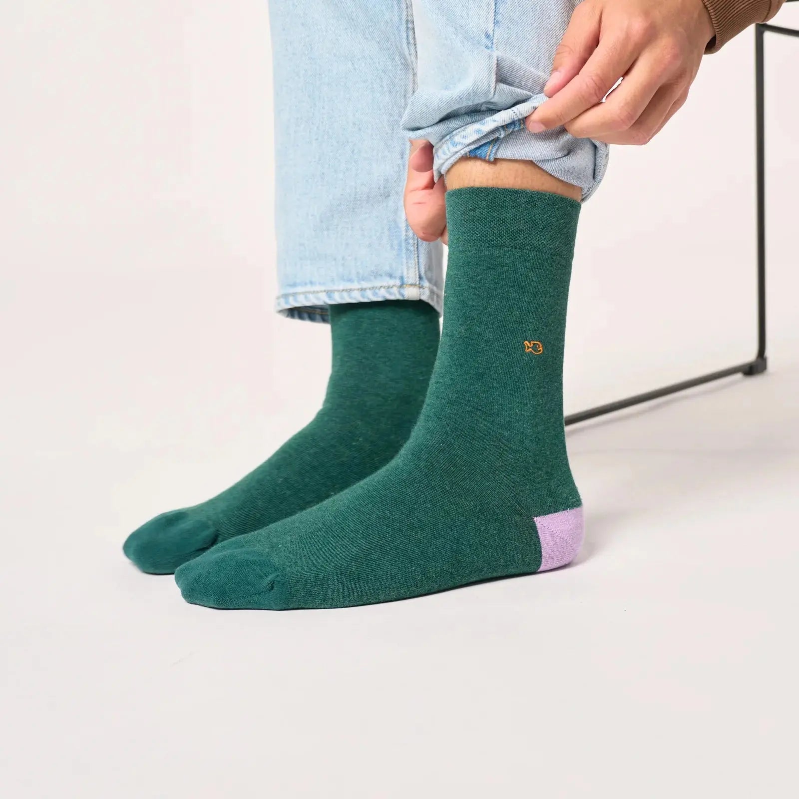 CHAUSSETTES UNIES - VERT CHINÉ