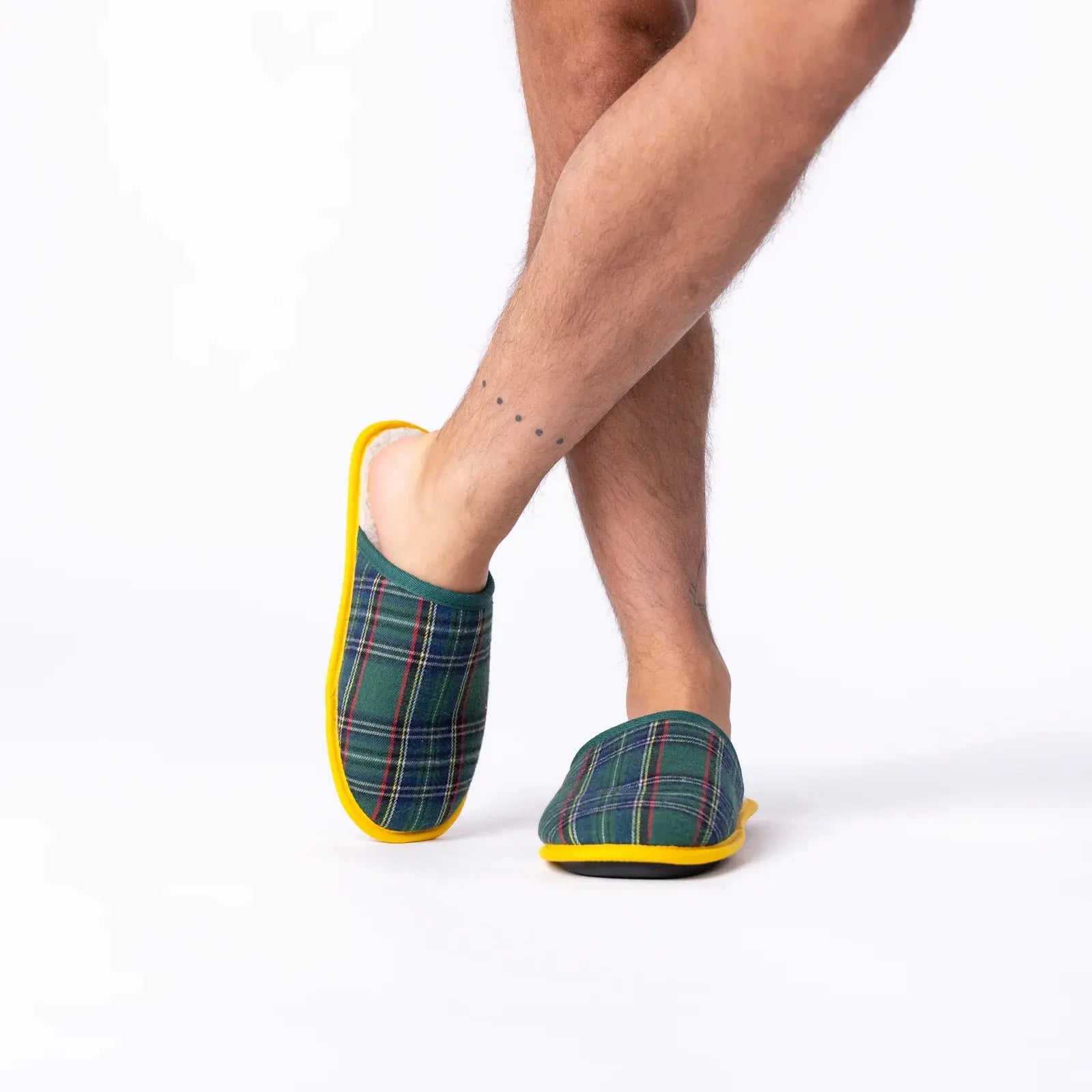 BILLYBELT -  CHAUSSONS CARREAUX - VERT -  Klubb