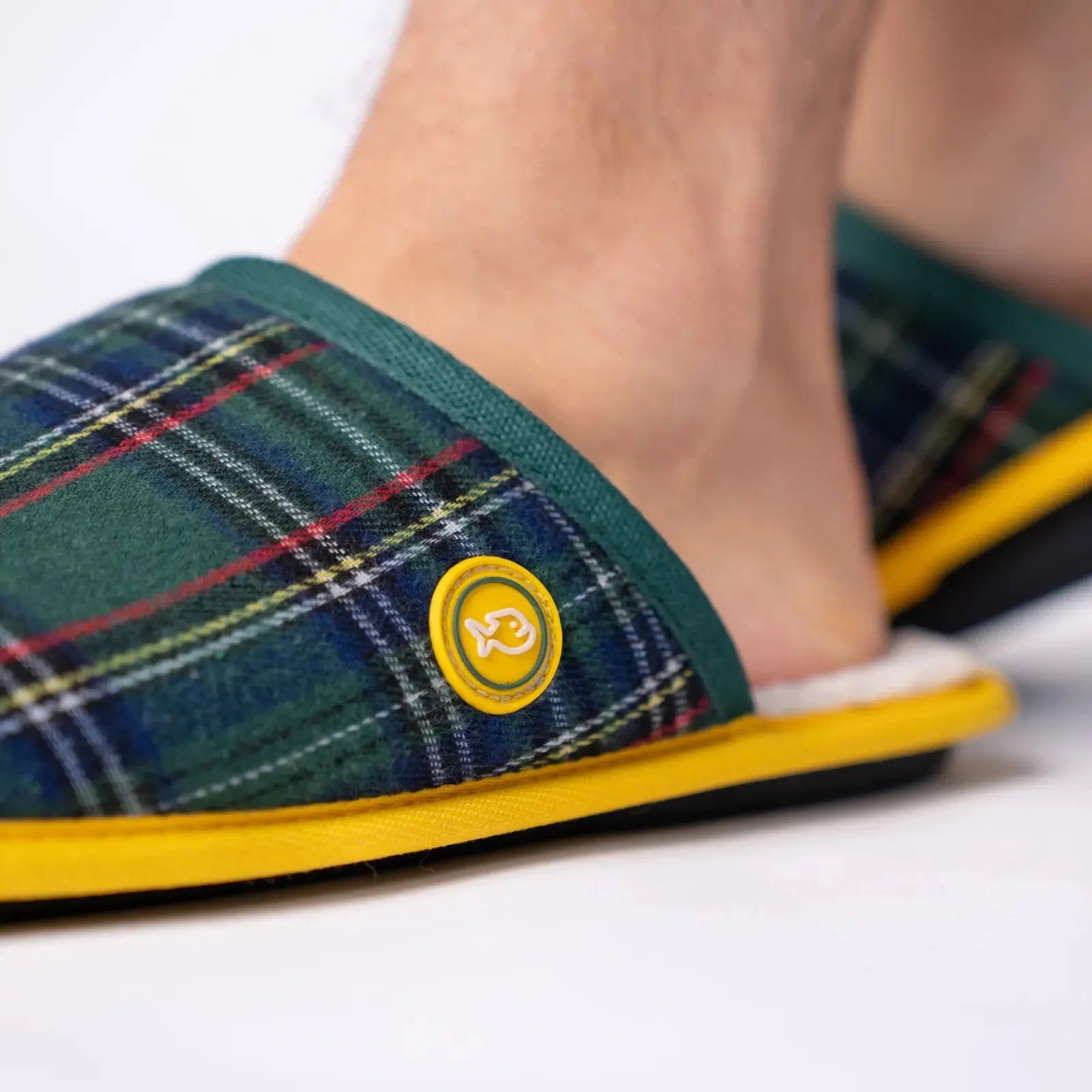 BILLYBELT -  CHAUSSONS CARREAUX - VERT -  Klubb