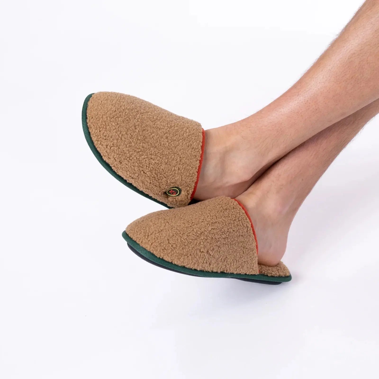 BILLYBELT -  CHAUSSONS SHERPA - CAMEL -  Klubb