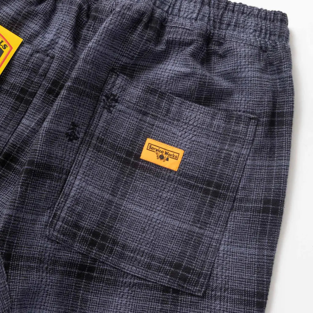 SERVICE WORKS -  CHEF PANT FLANELLE CHARDON - NOIR -  Klubb