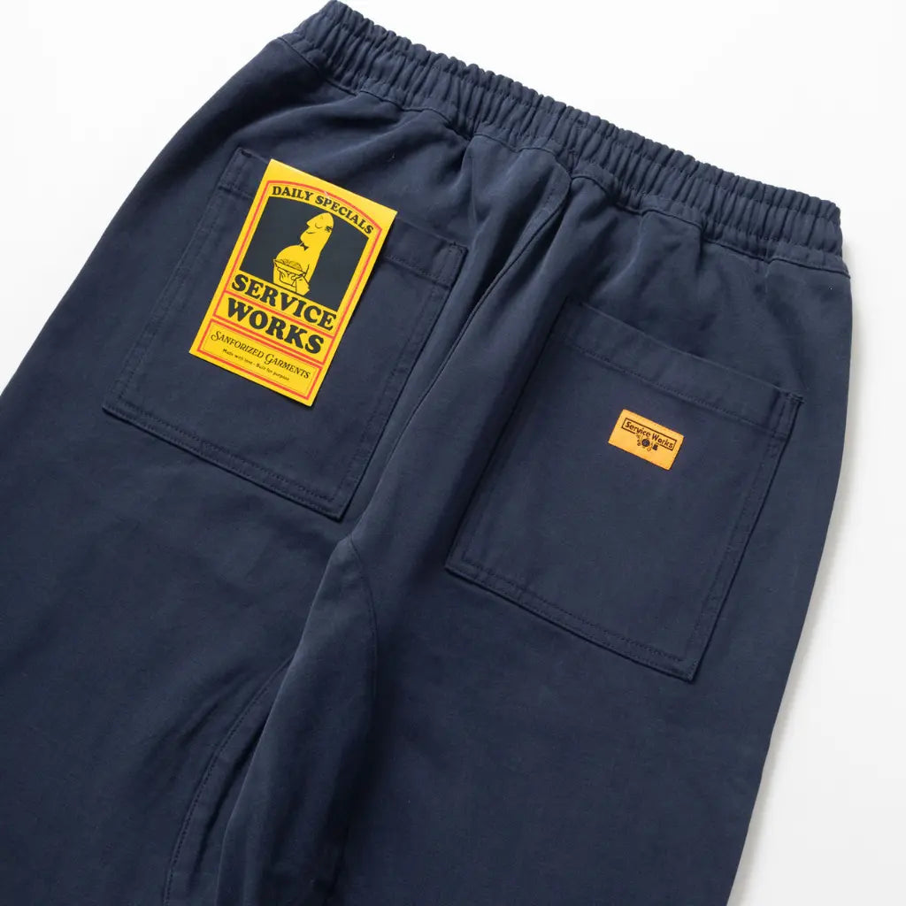 SERVICE WORKS -  CHEF PANT MOLESKIN - NAVY -  Klubb