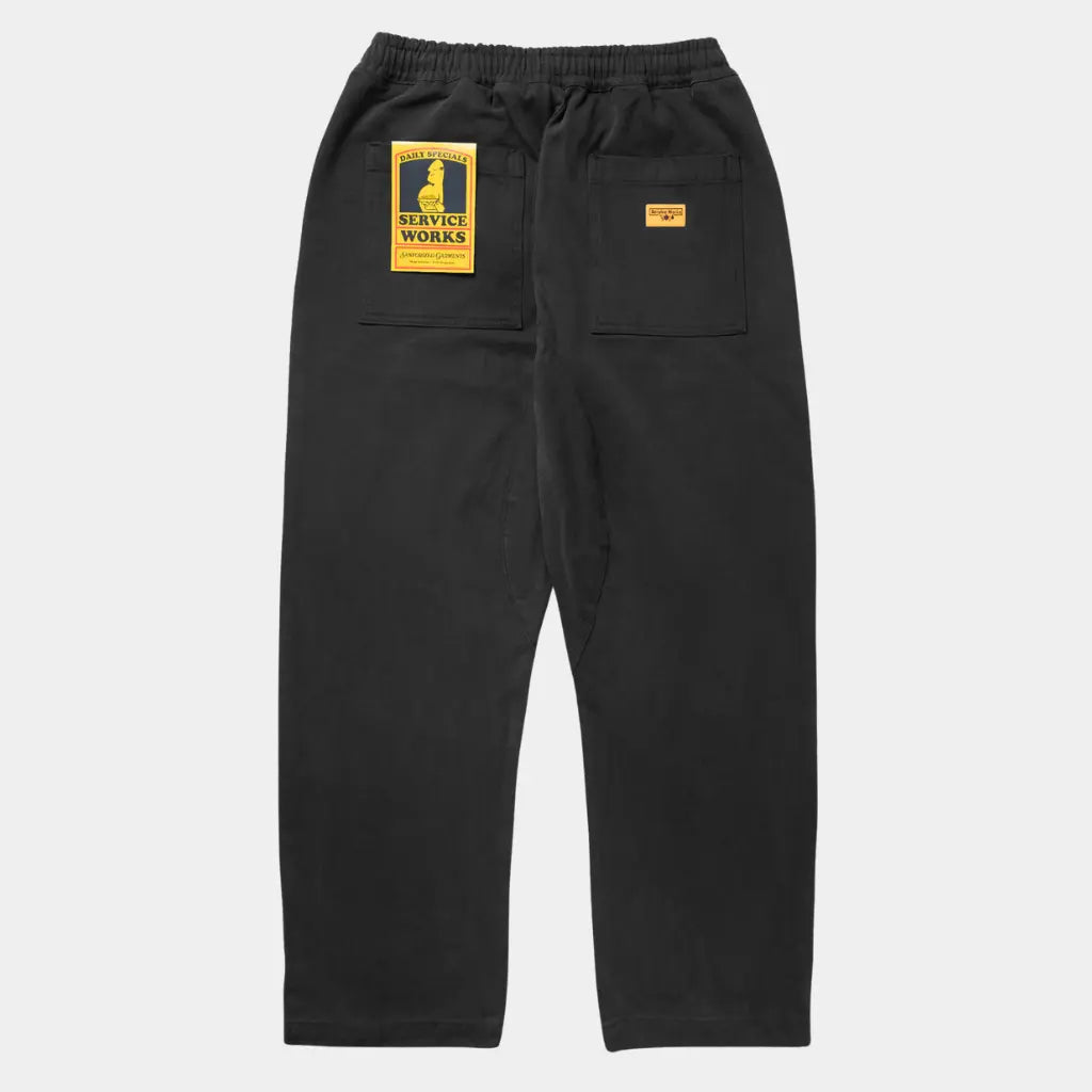 SERVICE WORKS -  CHEF PANT MOLESKIN - NOIR -  Klubb
