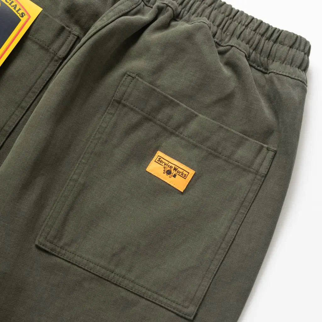 SERVICE WORKS -  CHEF PANT MOLESKIN - VERT -  Klubb