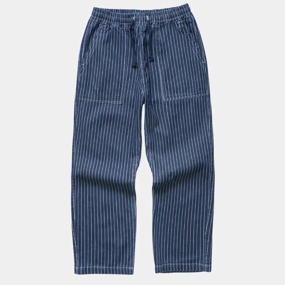 CHEF PANT PINSTRIPE - DENIM