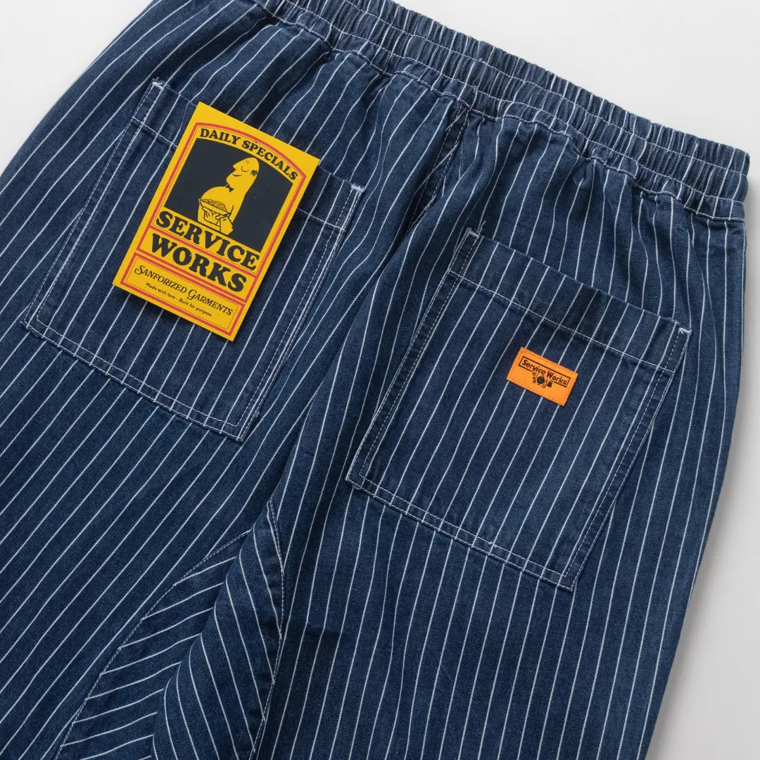Chef Pant Pinstripe - Denim - Service Works - détail 5