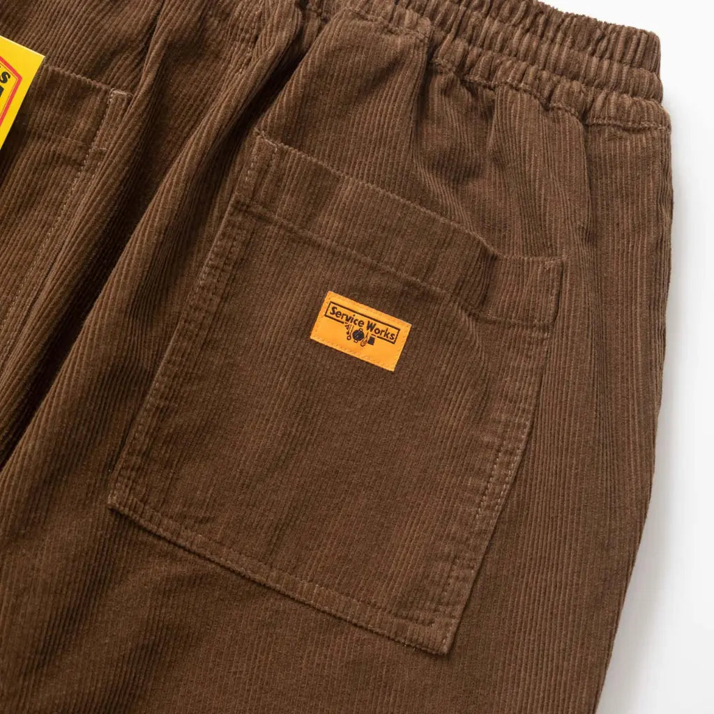 SERVICE WORKS -  CHEF PANT VELOURS - MARRON -  Klubb