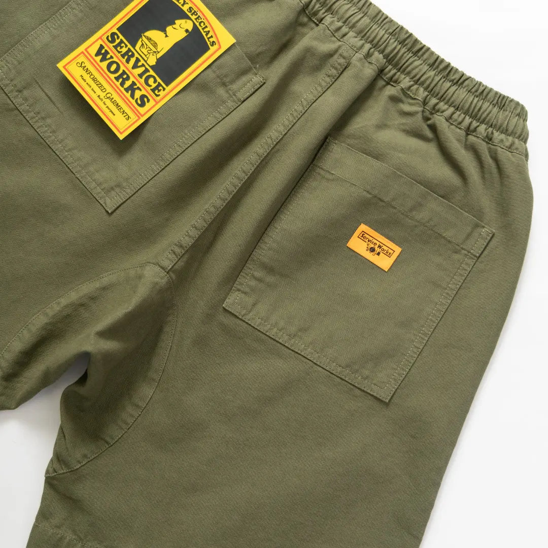 Chef Short - Olive - Service Works - détail 6