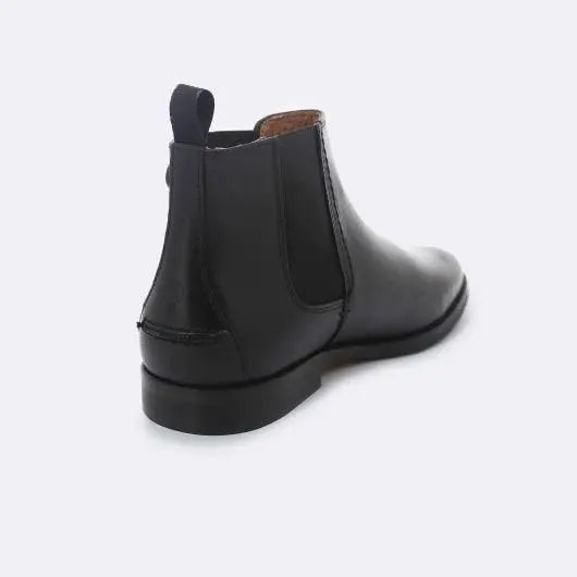 BOTINES CHELSEA DE PIEL NEGRO