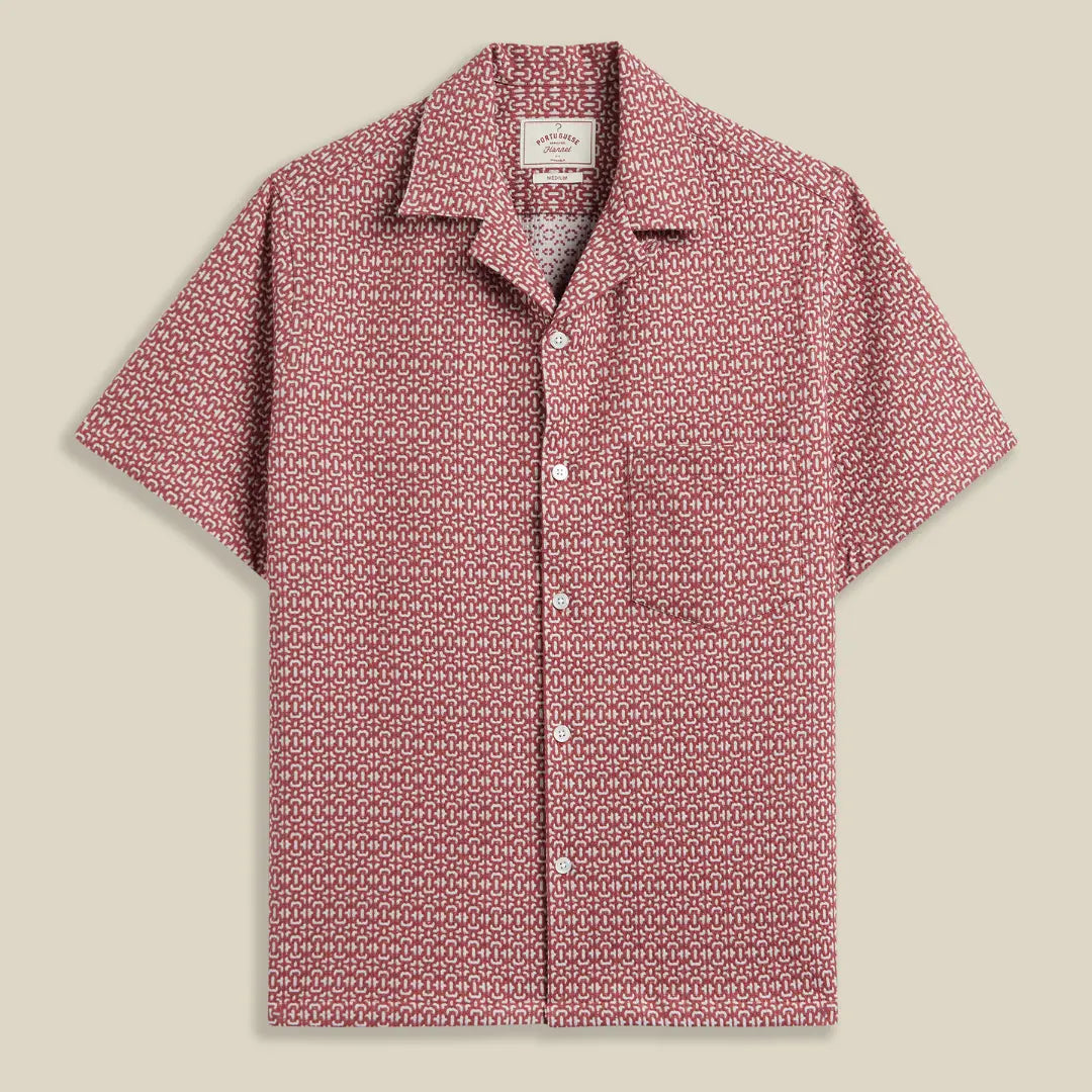 Chemise Abstract Tile - Clay - Portuguese Flannel