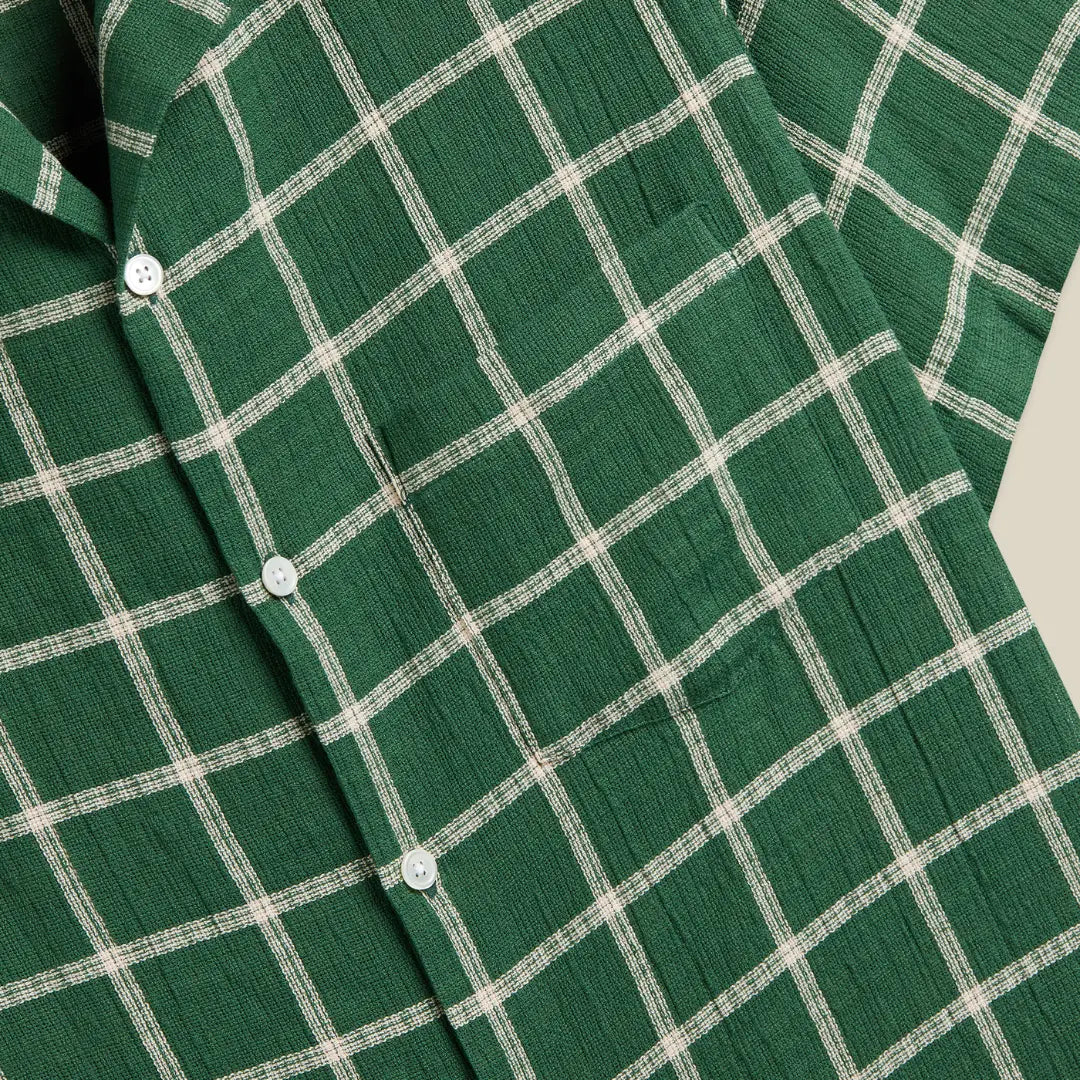 Chemise Alvor - Vert - Portuguese Flannel - détail 3