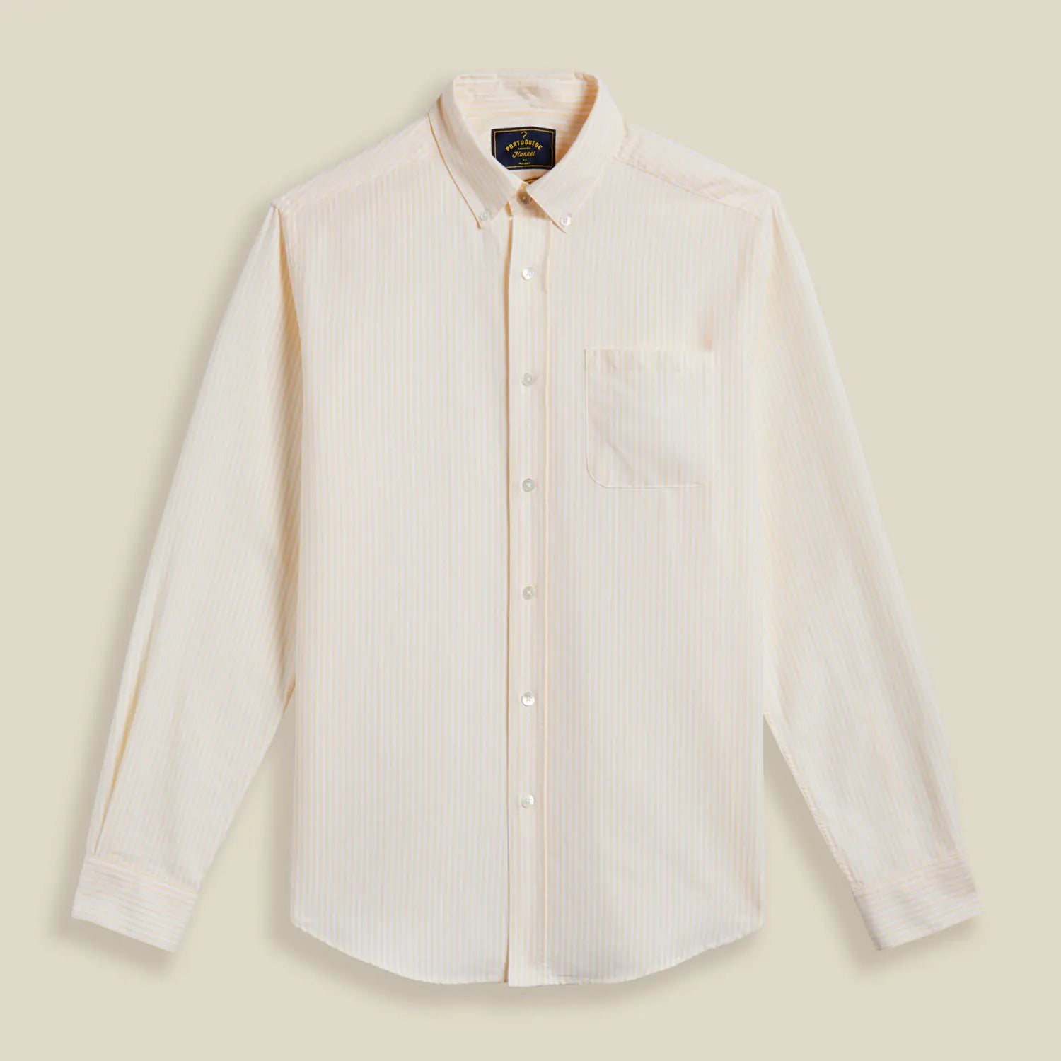 CHEMISE BELAVISTA RAYURES JAUNES PORTUGUESE FLANNEL -  Klubb