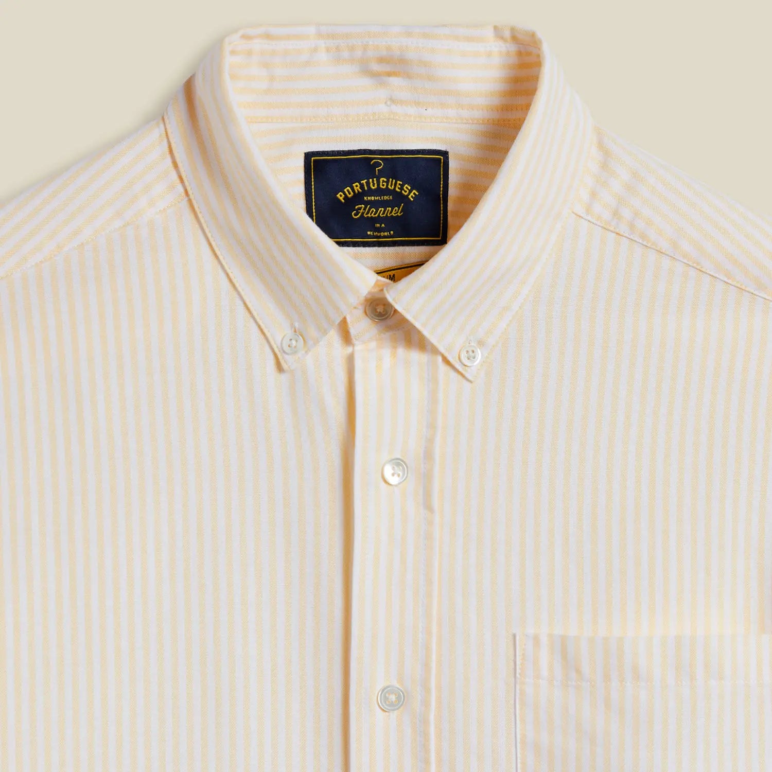 CHEMISE BELAVISTA RAYURES JAUNES PORTUGUESE FLANNEL -  Klubb
