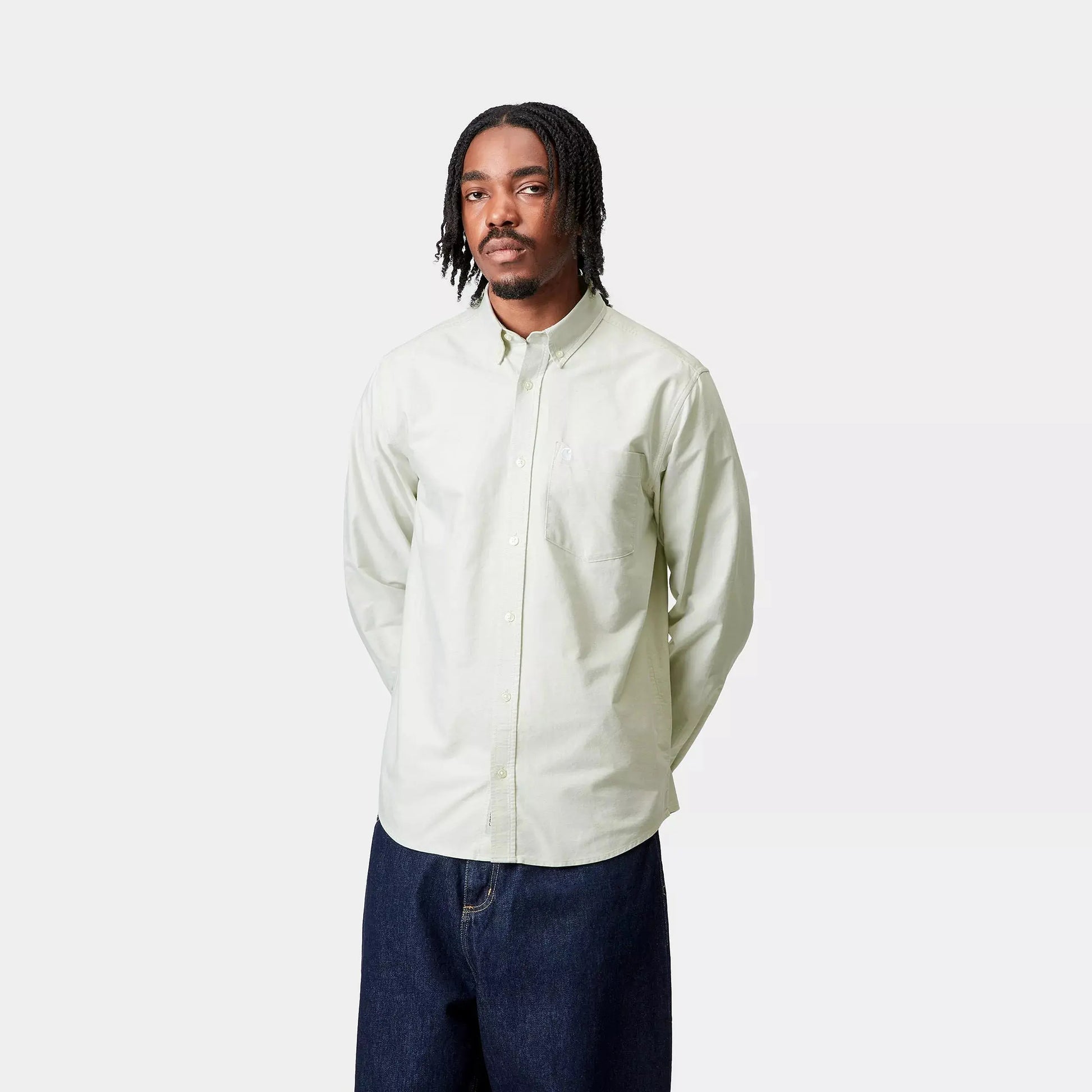 CARHARTT WIP -  CHEMISE C-LOGO PALE OLIVE -  Klubb