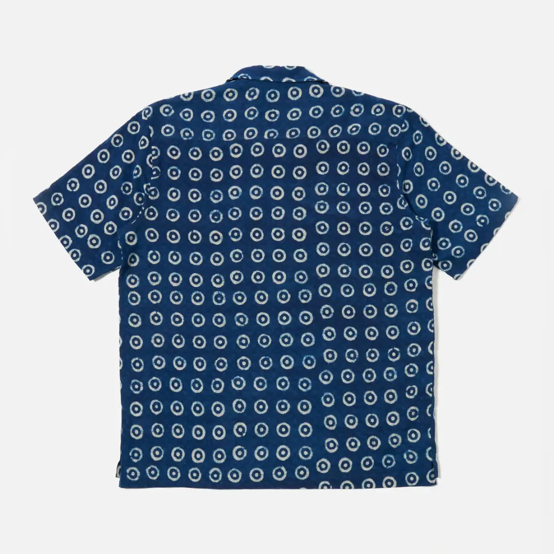 CHEMISE CAMPER BLOCK PRINT INDIGO