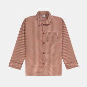 CHEMISE DE PYJAMA RAYÉE ROUGE POCKIES -  Klubb