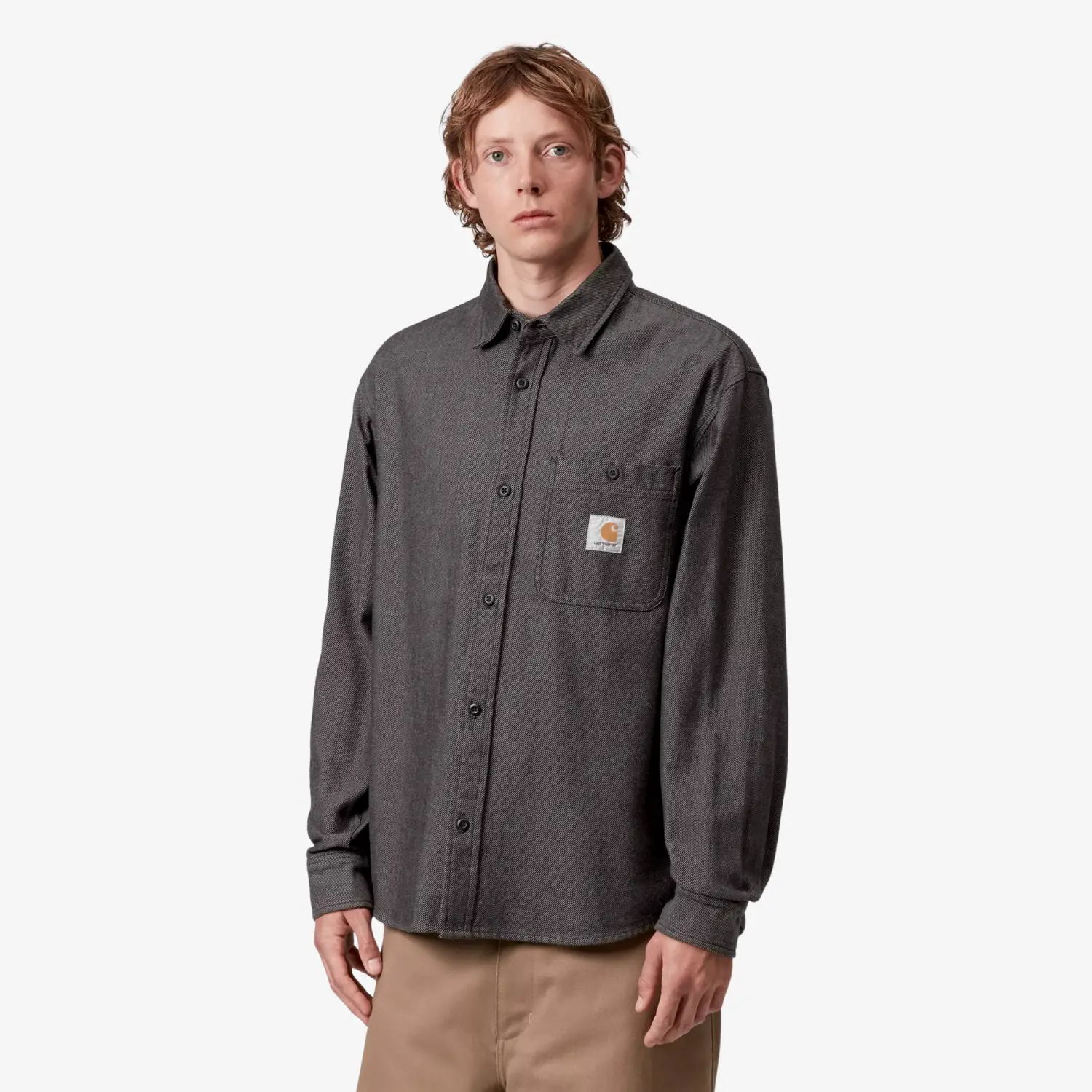 CARHARTT WIP -  CHEMISE EDGAR - BLACK -  Klubb