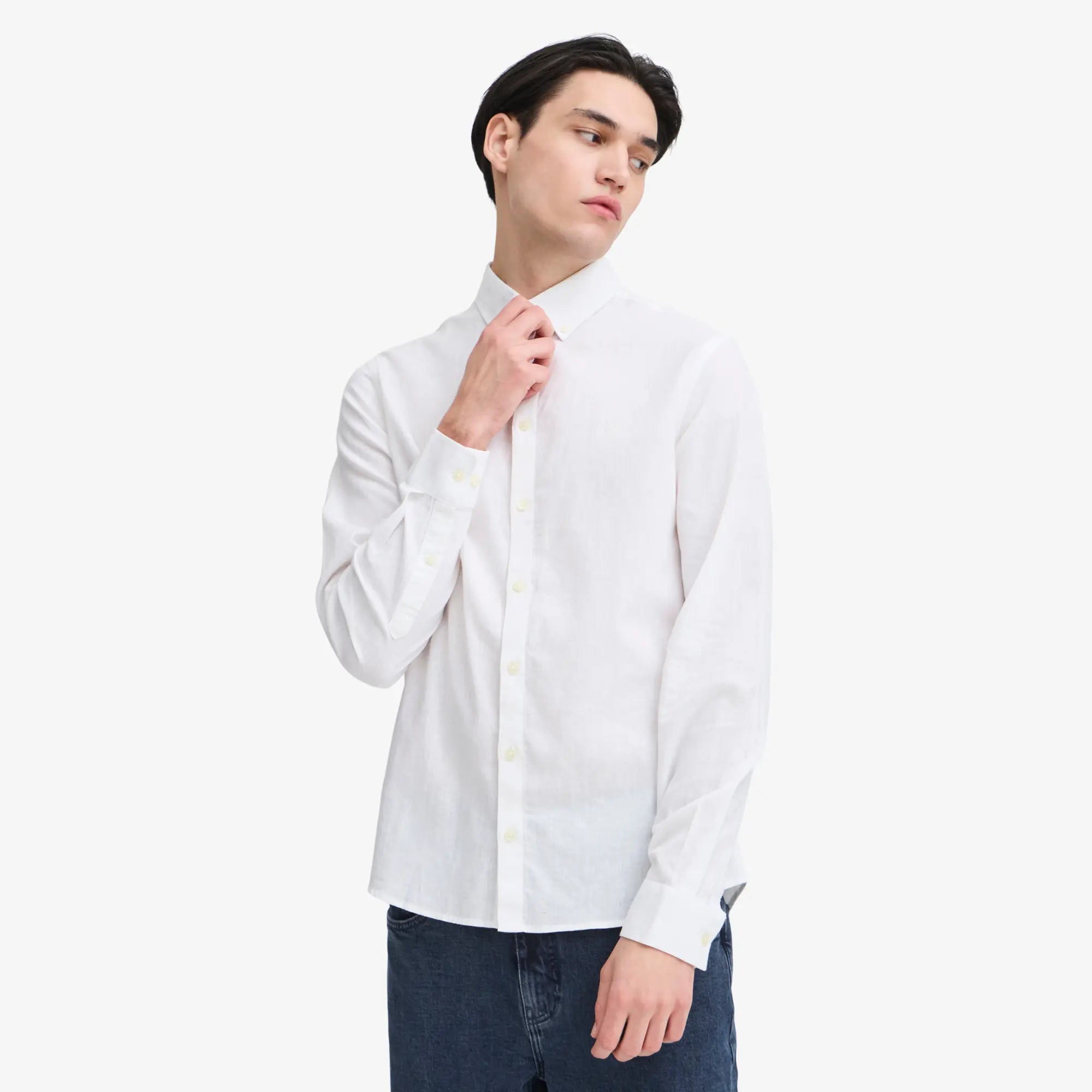 CHEMISE EN LIN - BLANC