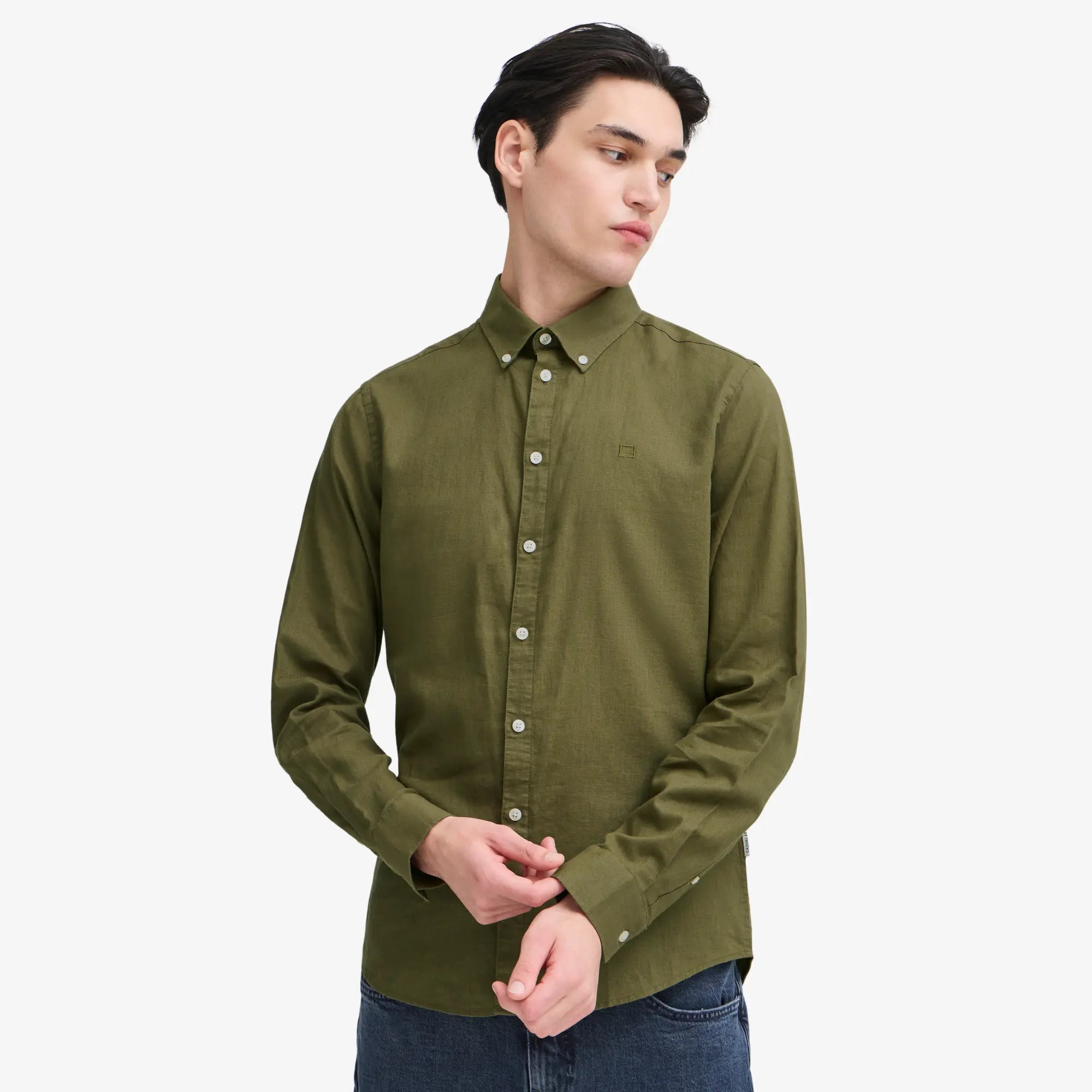 CHEMISE EN LIN - KAKI