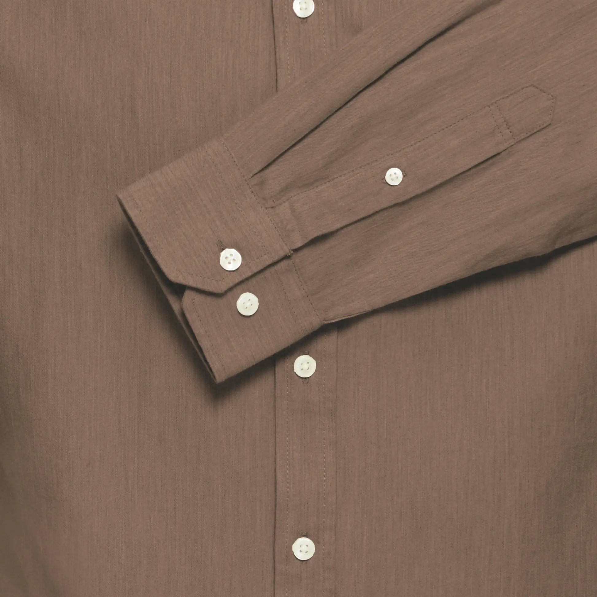 Chemise en Lin - Marron - Casual Friday - détail 7