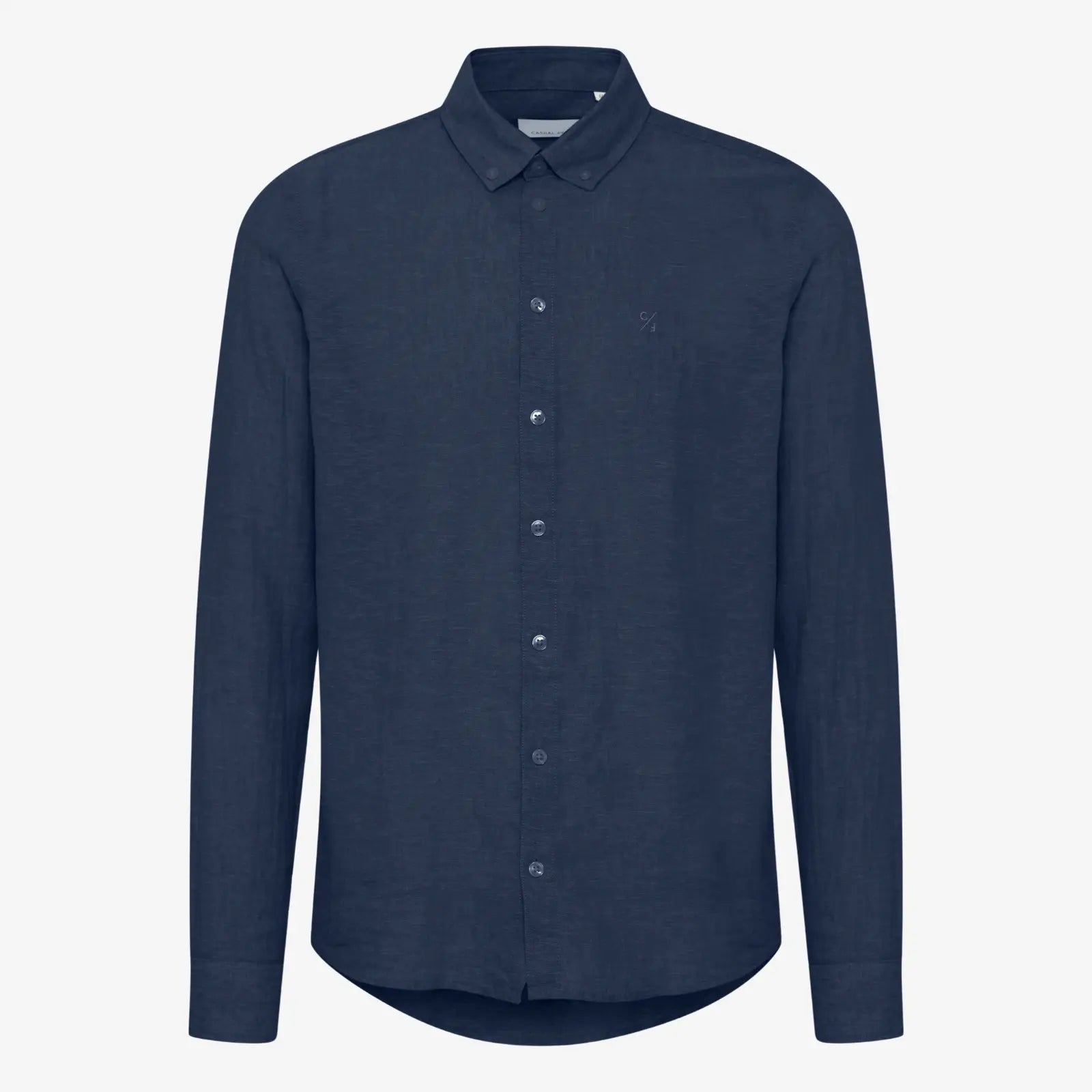 Chemise en lin bleu marine Casual Friday homme - vue avant