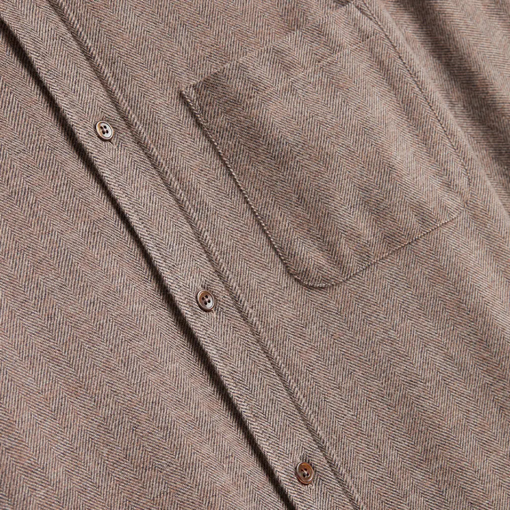 PORTUGUESE FLANNEL -  CHEMISE ESPIGA BROWN -  Klubb