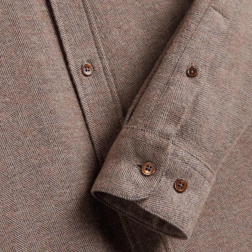 PORTUGUESE FLANNEL -  CHEMISE ESPIGA BROWN -  Klubb