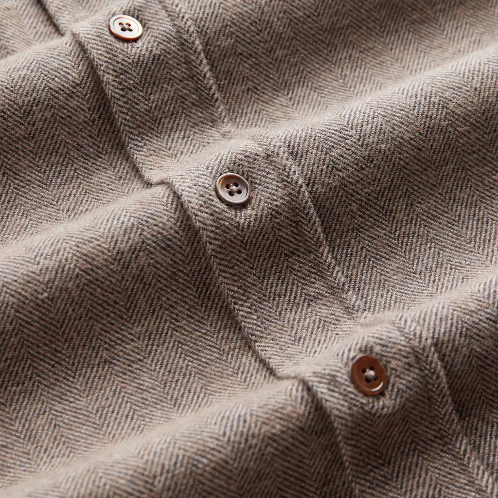 PORTUGUESE FLANNEL -  CHEMISE ESPIGA BROWN -  Klubb