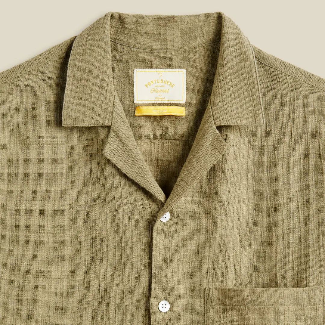 Chemise Grain - Kaki - Portuguese Flannel - détail 2