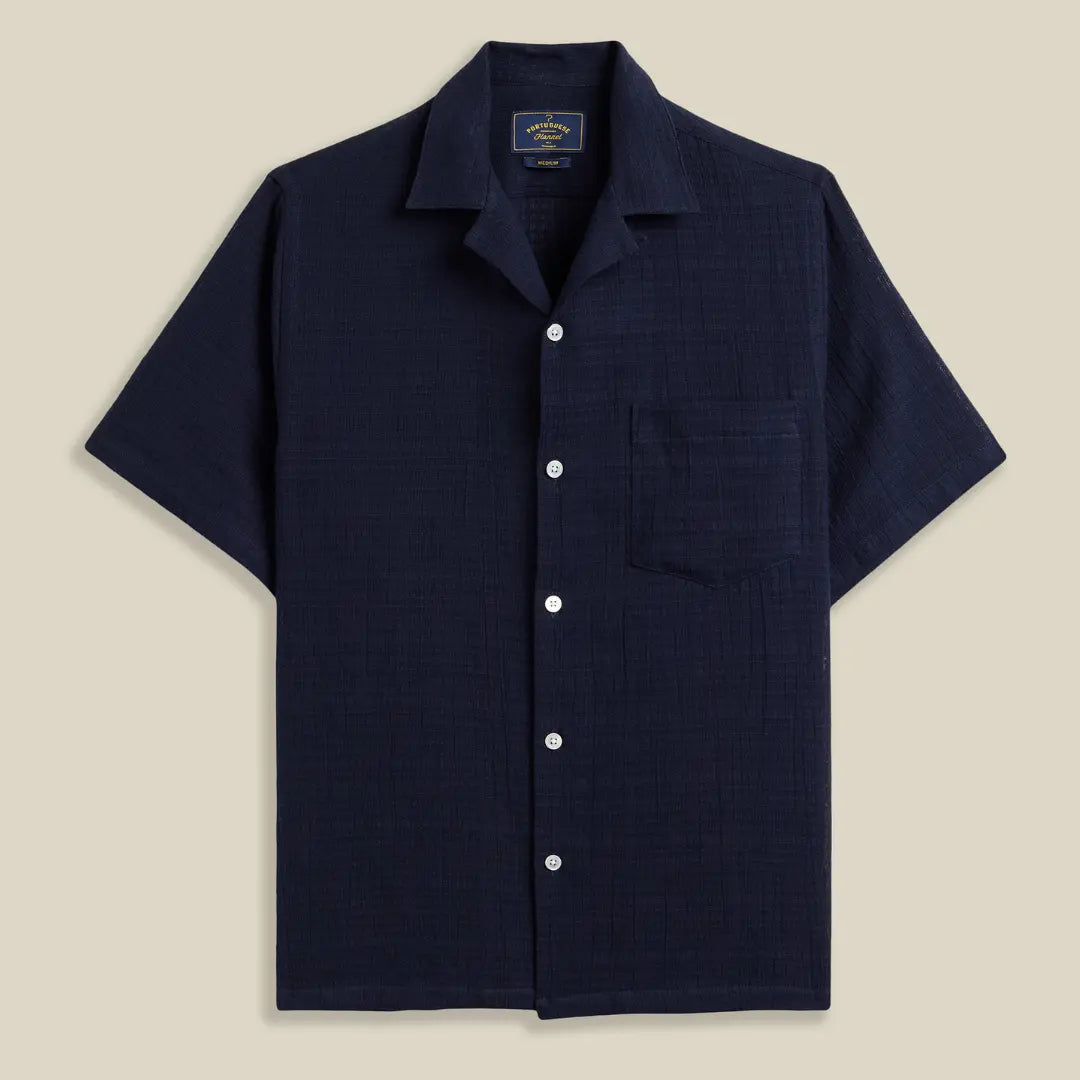 Chemise Grain - Navy - Portuguese Flannel