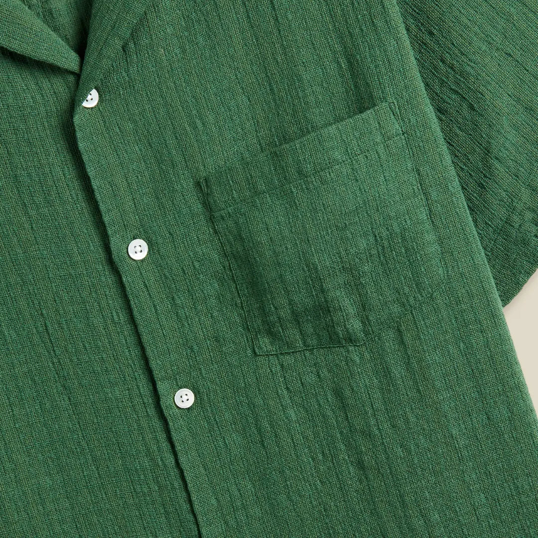 Chemise Grain - Vert - Portuguese Flannel - détail 3