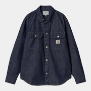 CHEMISE HARVEY BLUE RINSED CARHARTT WIP -  Klubb