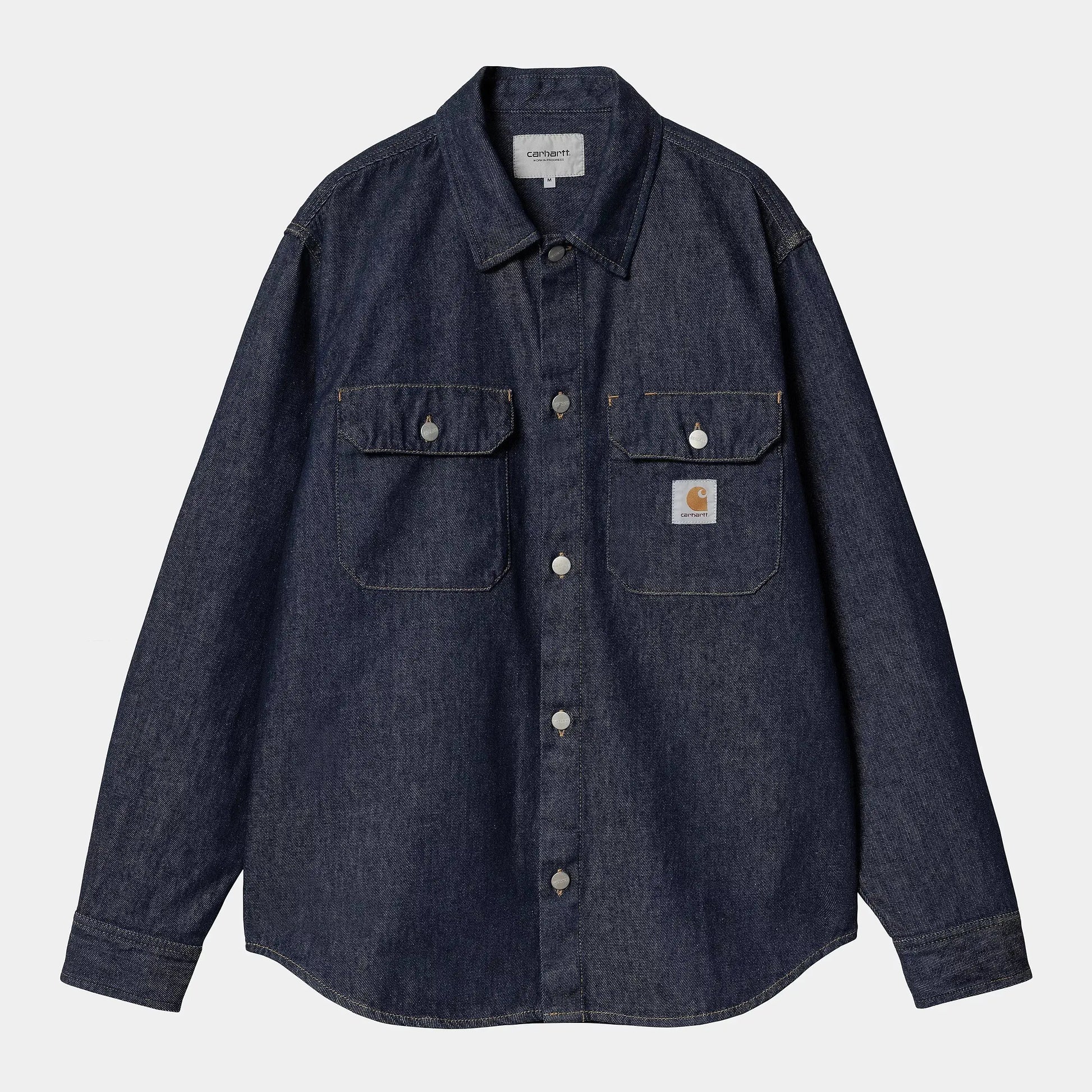 CHEMISE HARVEY BLUE RINSED CARHARTT WIP -  Klubb