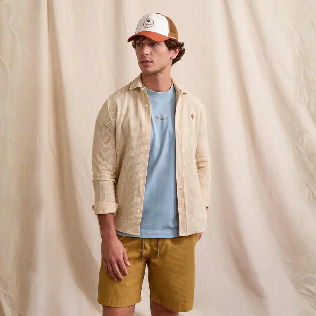 Chemise Iraty - Crème et Jaune - Faguo - détail 2