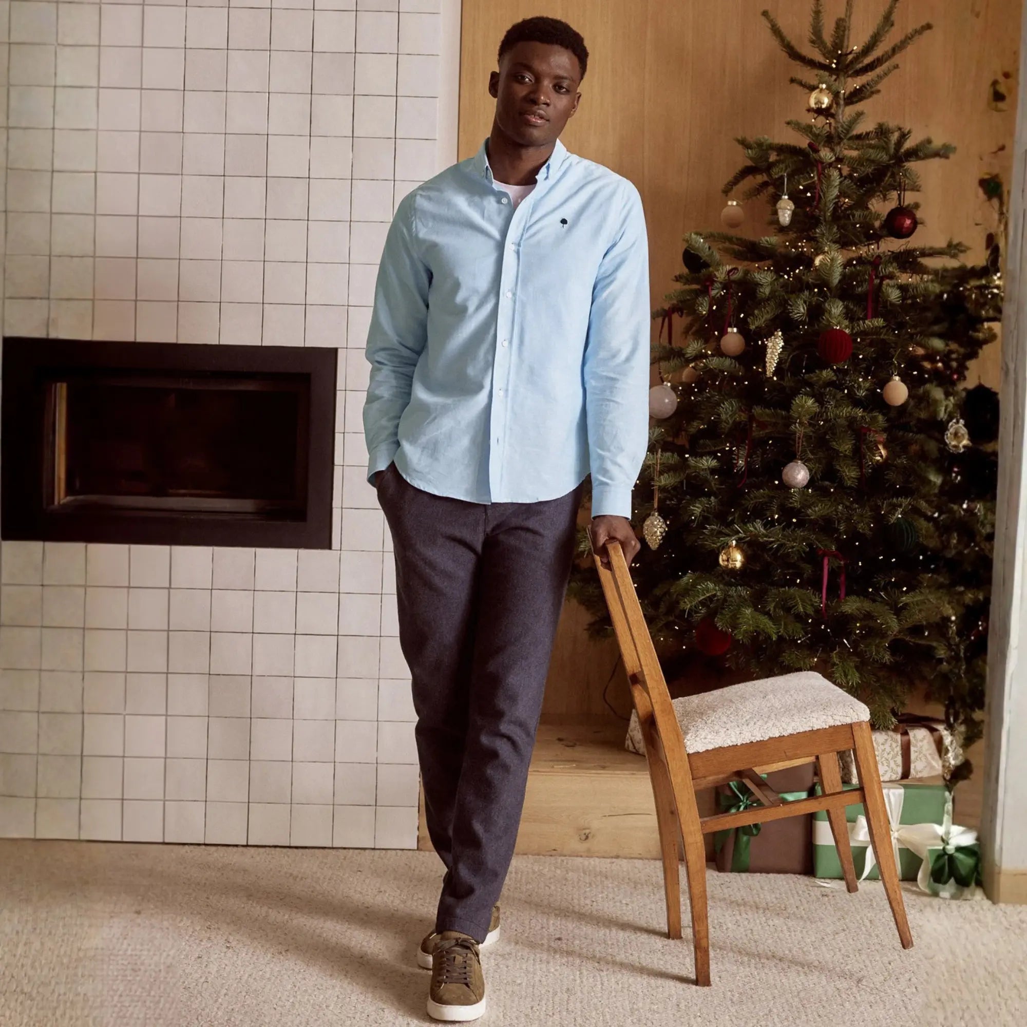 CHEMISE IVOY - BLEU CIEL