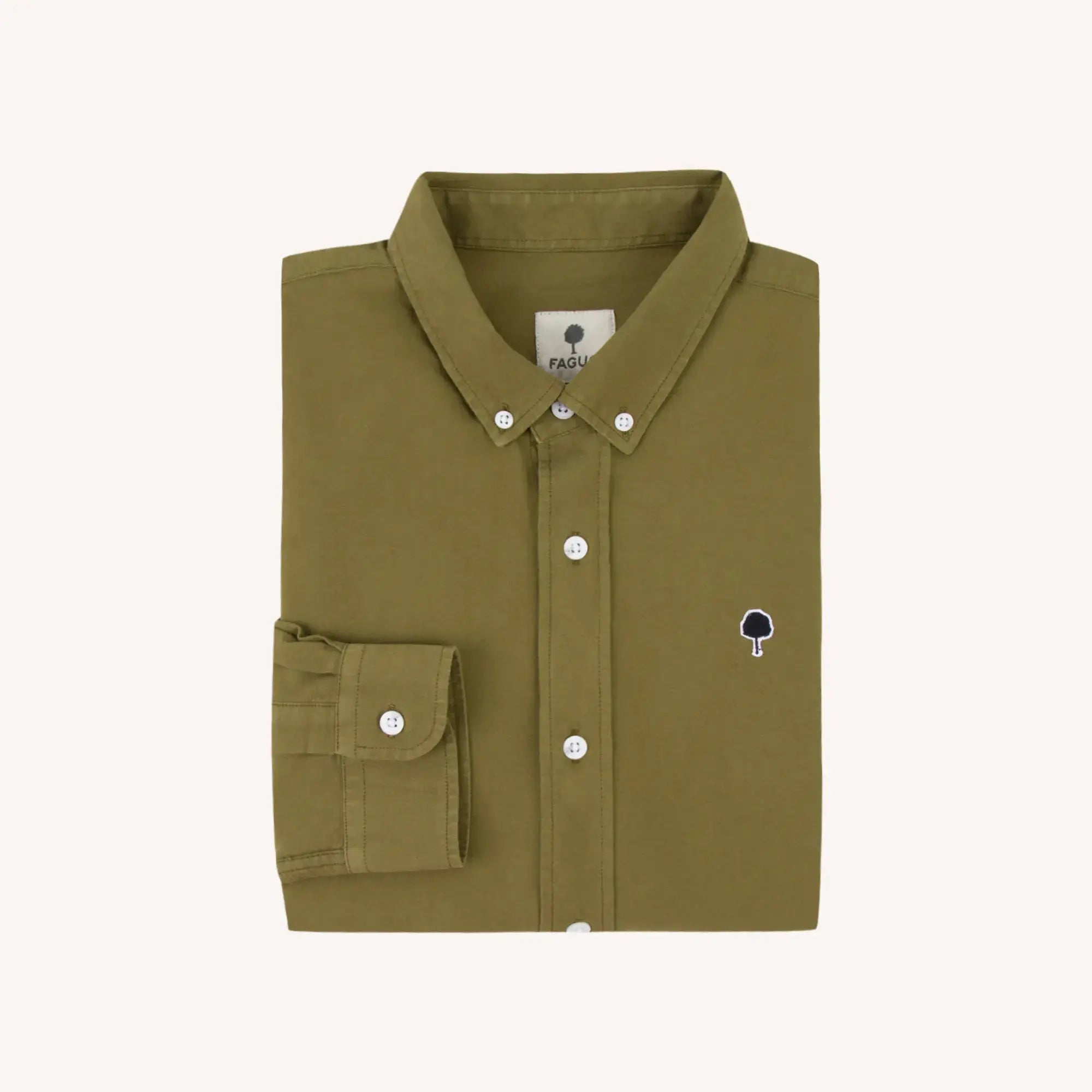 Chemise Ivoy Kaki - Faguo - détail 4