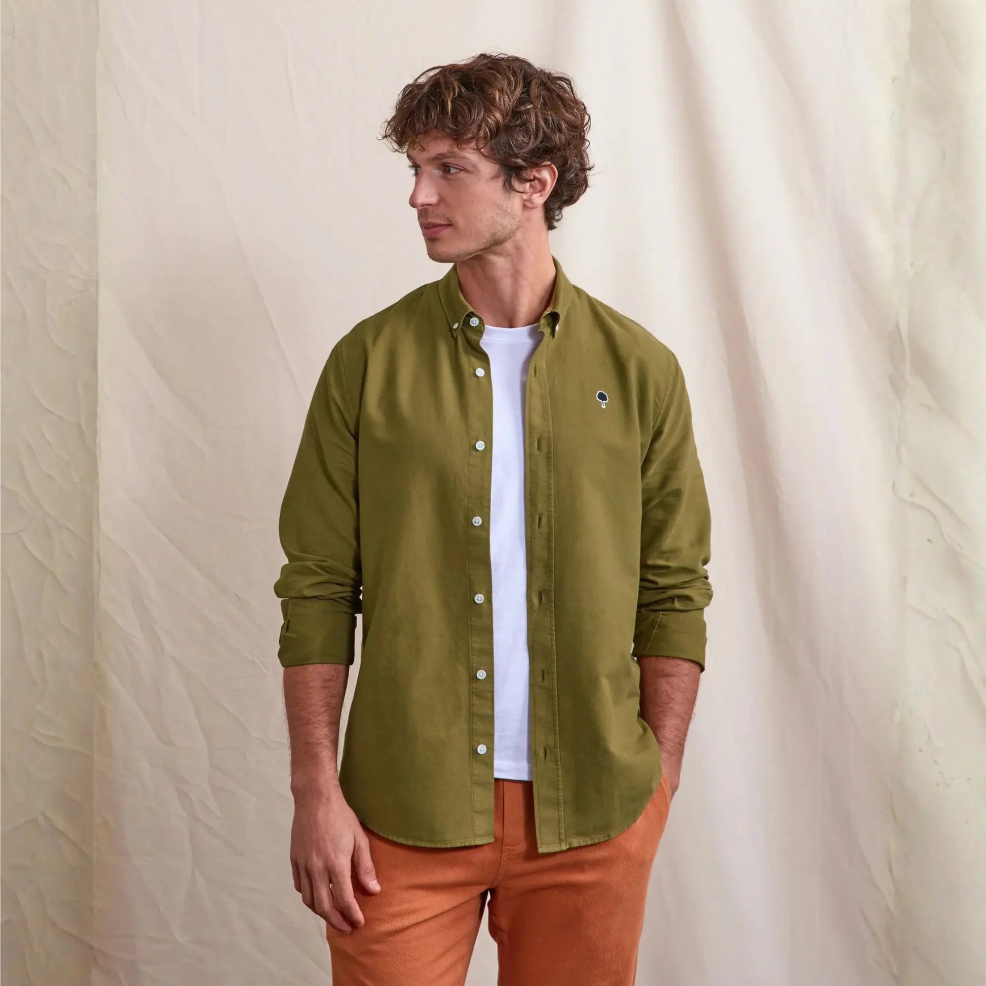 Chemise Ivoy Kaki - Faguo - détail 2