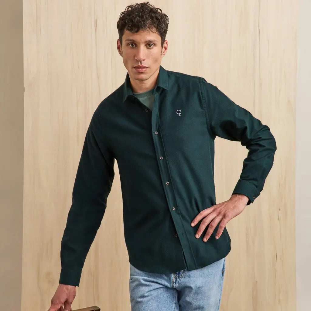 FAGUO -  CHEMISE IVOY VERT -  Klubb