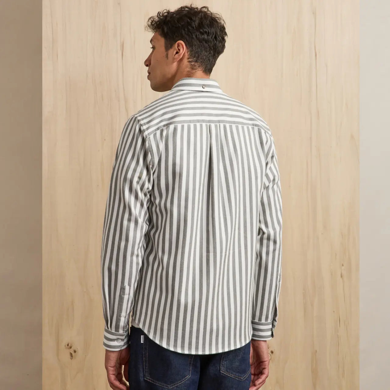 FAGUO -  CHEMISE IVOY VERT FONCÉ & ÉCRU -  Klubb