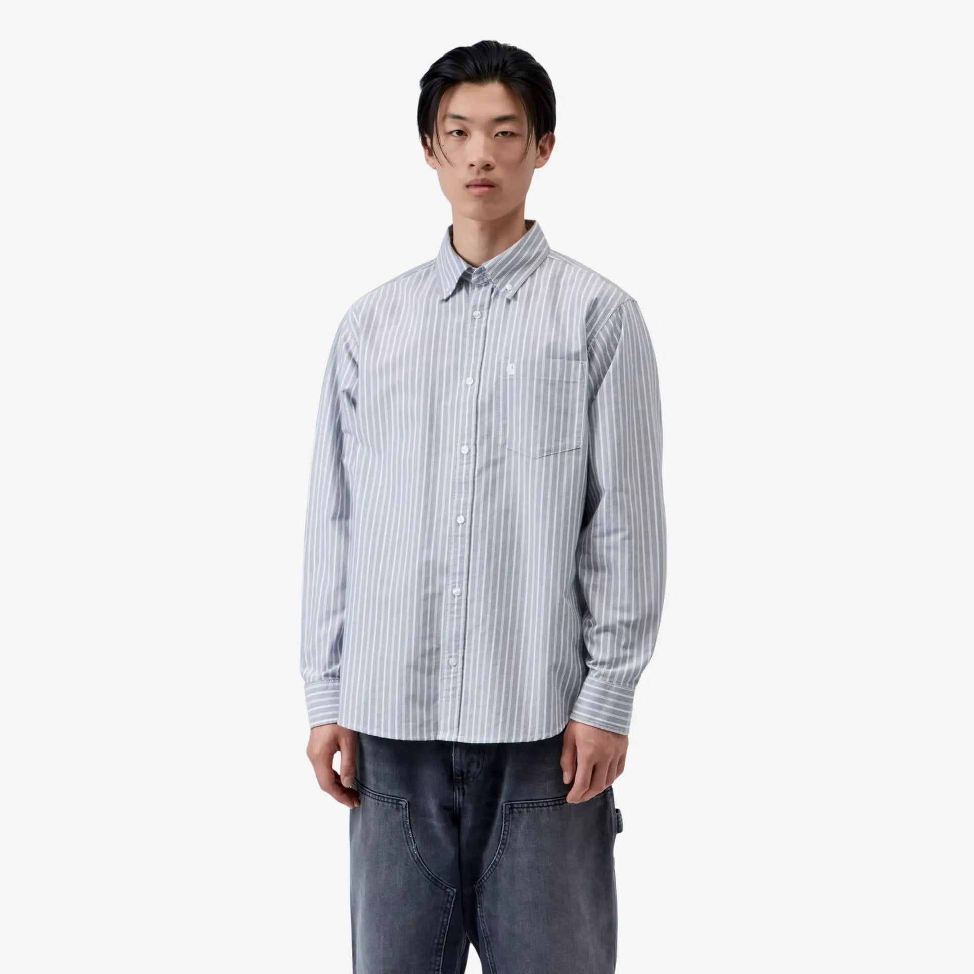 Chemise Kanan Rayures - Dark - Carhartt WIP