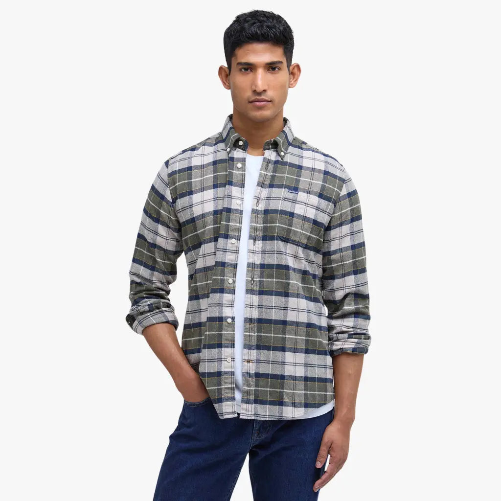 BARBOUR -  CHEMISE KYELOCH FOREST MIST TARTAN -  Klubb