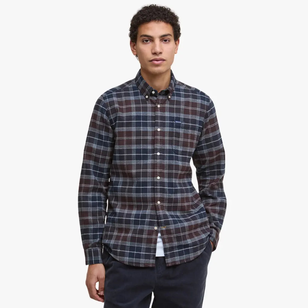 BARBOUR -  CHEMISE KYELOCH MIDNIGHT OAK TARTAN -  Klubb